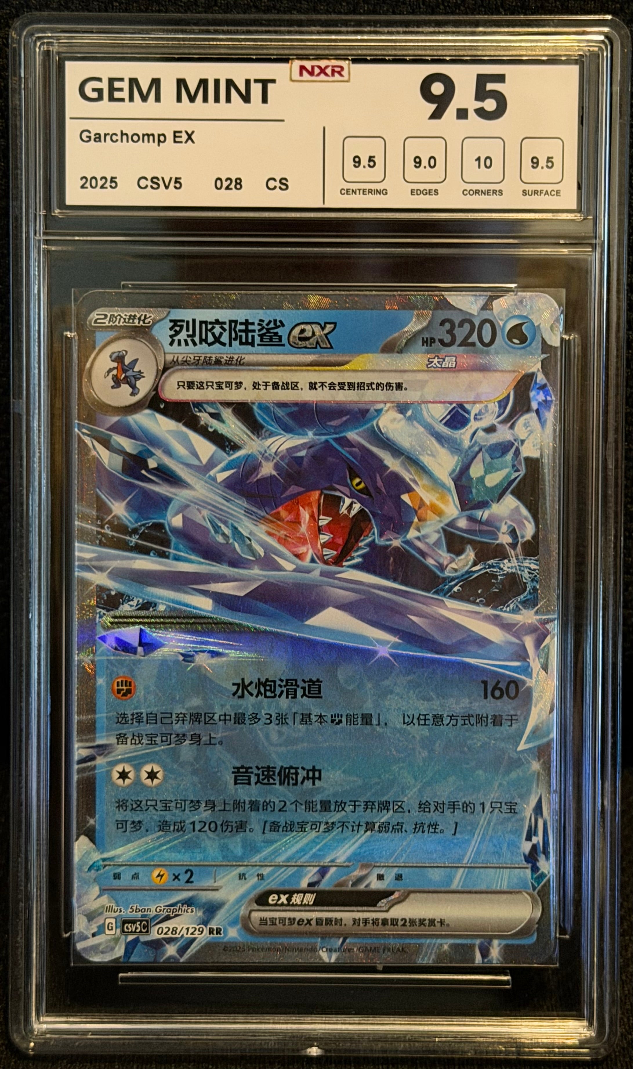 Garchomp EX - CSV5 028 - NXR 9.5