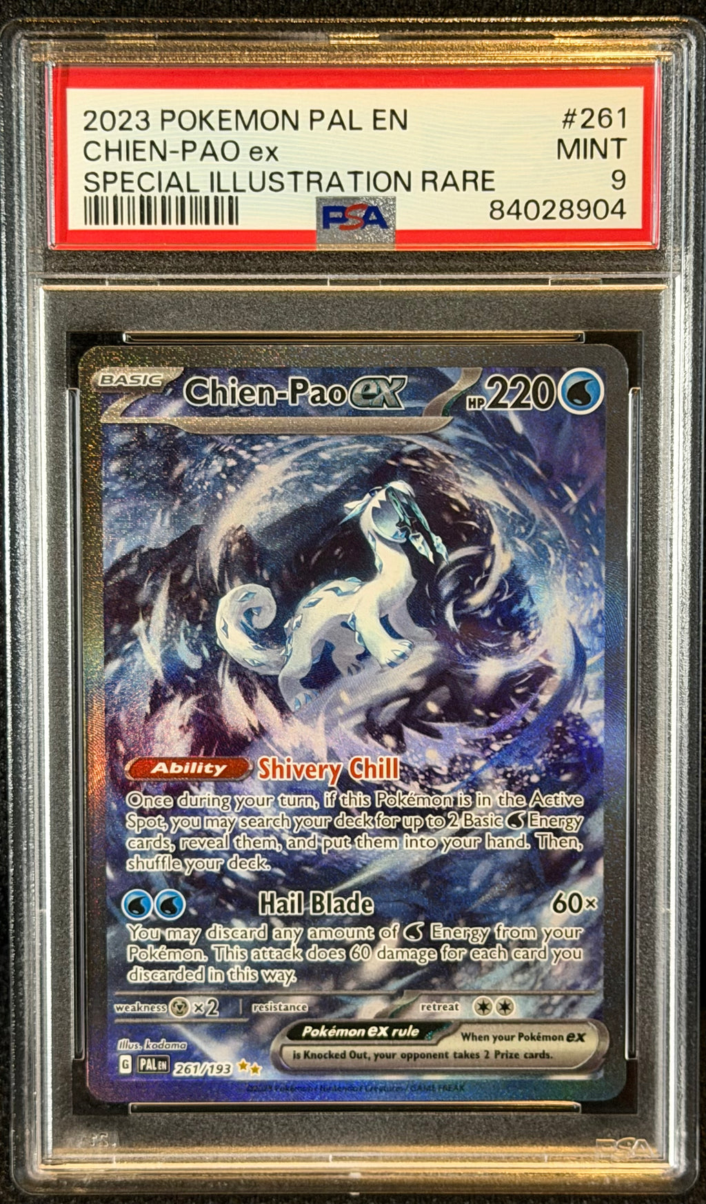 Chien-Poa ex Special illustration rare 261 - PSA 9