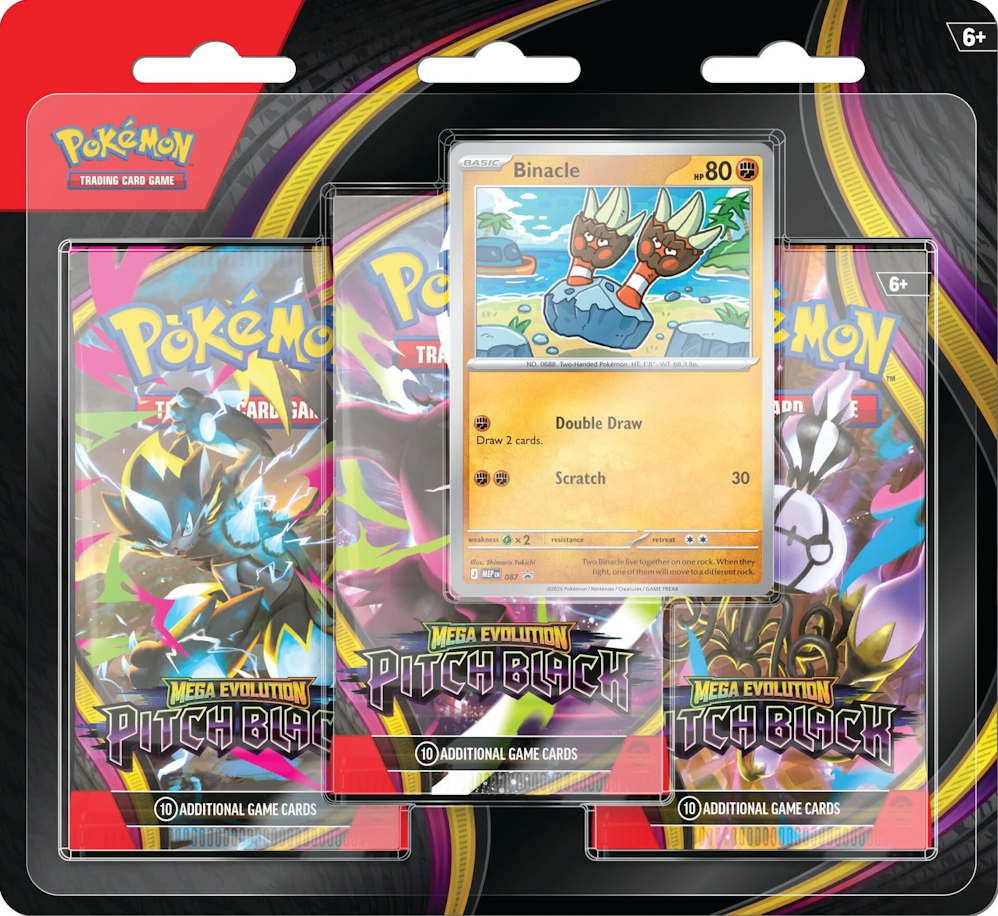 Pitch Black 3 Pack Blister Binacle